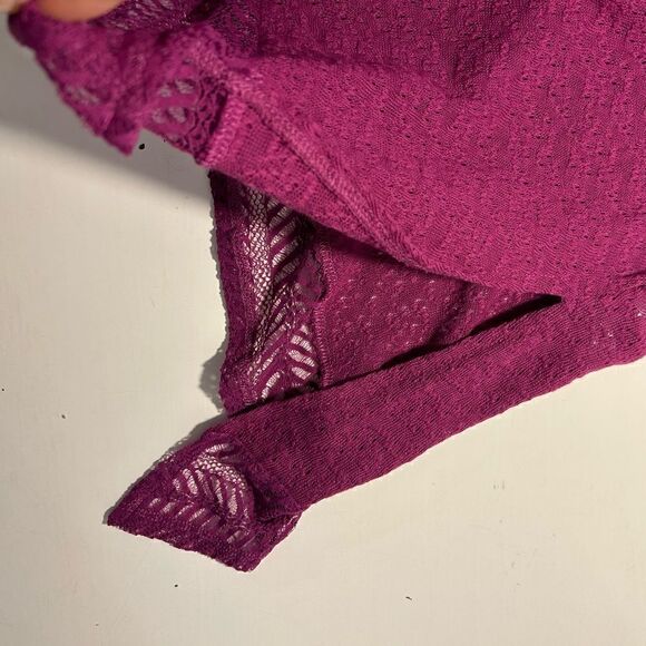 NEW Jessica Simpson Asymmetrical Purple Pink Sweater Size XS - Picture 7 of 9